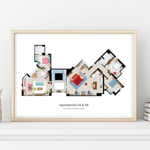 The big bang theory floor plan TV show