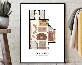 Friends TV Show Central Park floor plan