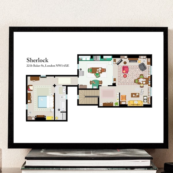 Sherlock TV Show Appartement « Plan d’étage »