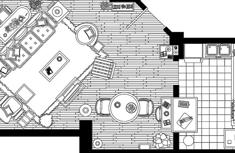How I Met Your Mother TV Show Apartment Famous TV Show Floor Etsy UK