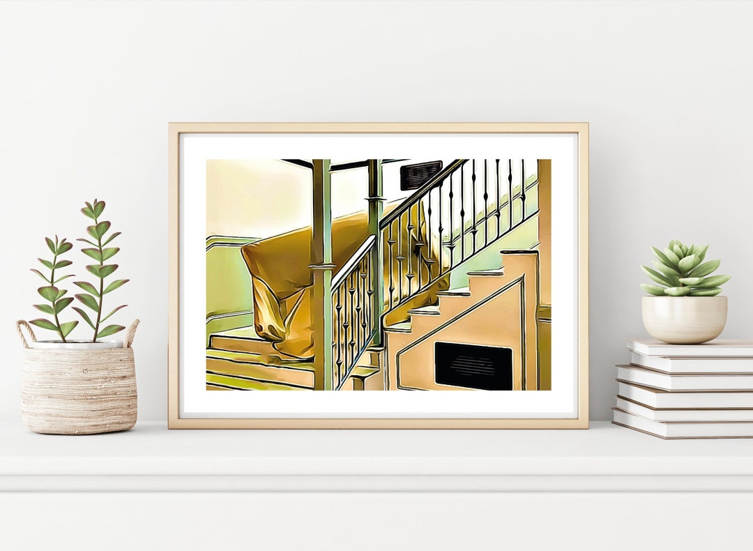 Friends TV Show Iconic Sofa Pivot Illustration Etsy