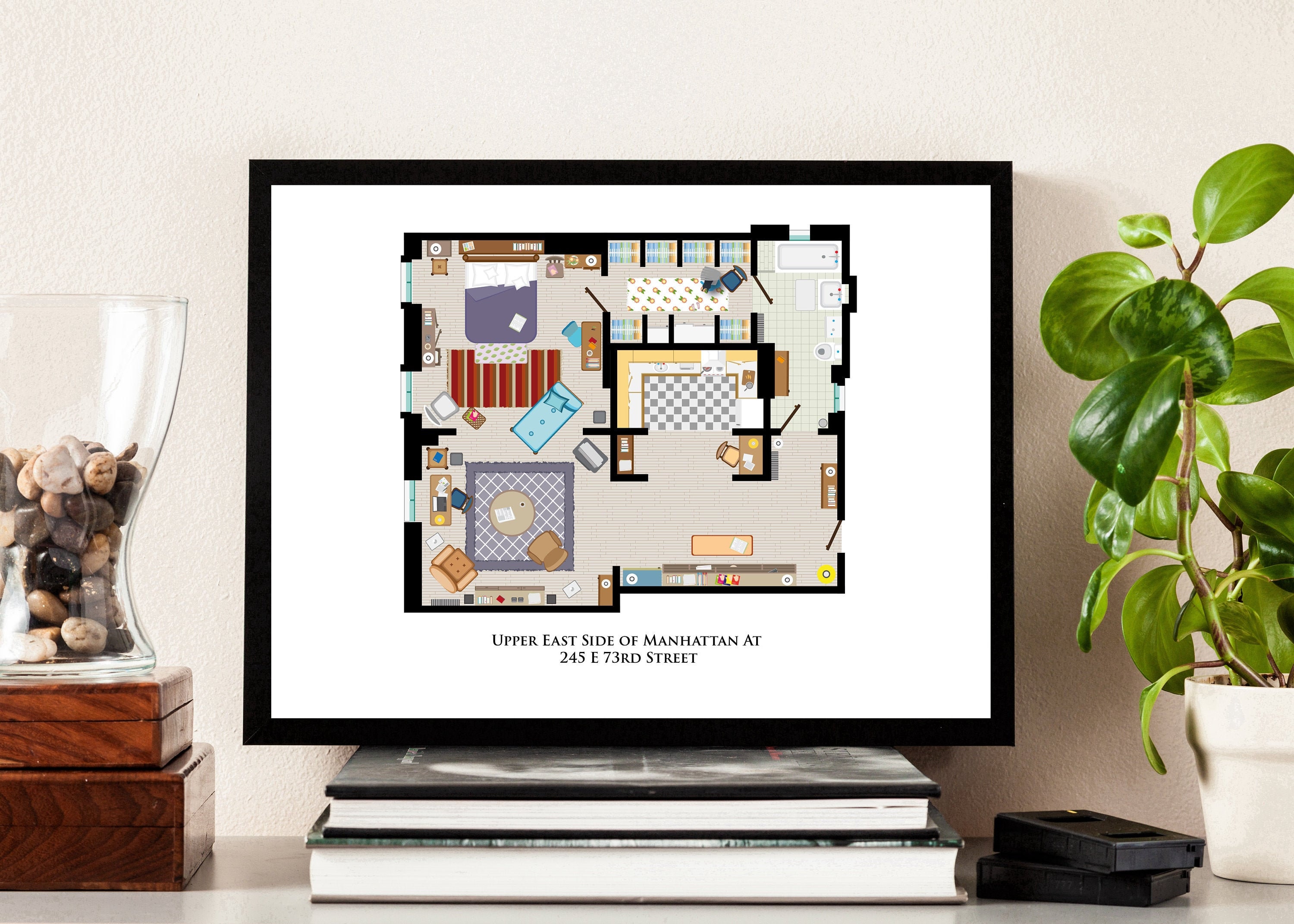 Sex and the City floor plan (Carrie Bradshaw New York City apartment) — Floor Plans by Matilda
