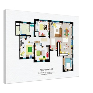 New girl floor plan Canvas