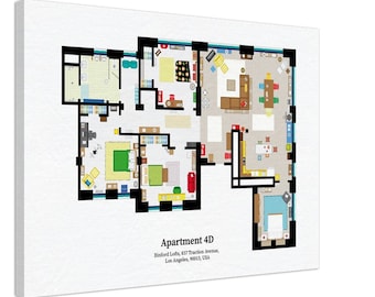 New girl floor plan Canvas