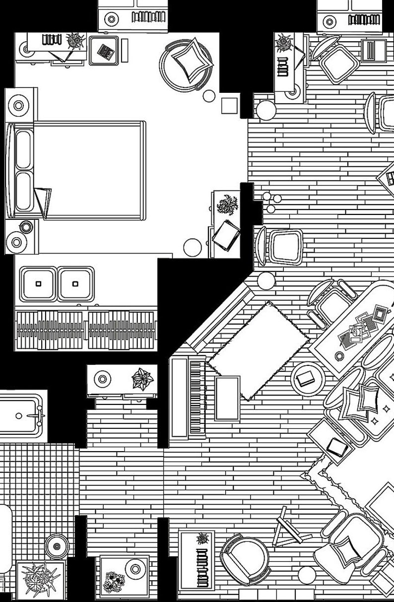 How I Met Your Mother TV Show Apartment Famous TV Show Floor Etsy UK