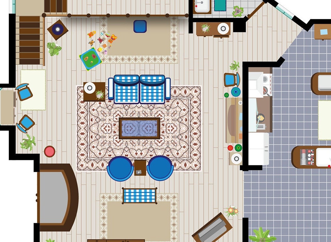 Full House Sitcom TV Show House Floor Plan Floor Plans By Matilda Full House Sitcom TV Show House Floor Plan Floor Plans By Matilda