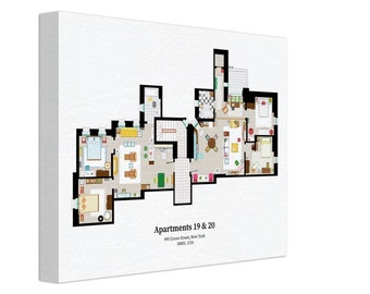 Friends floor plans on Canvas