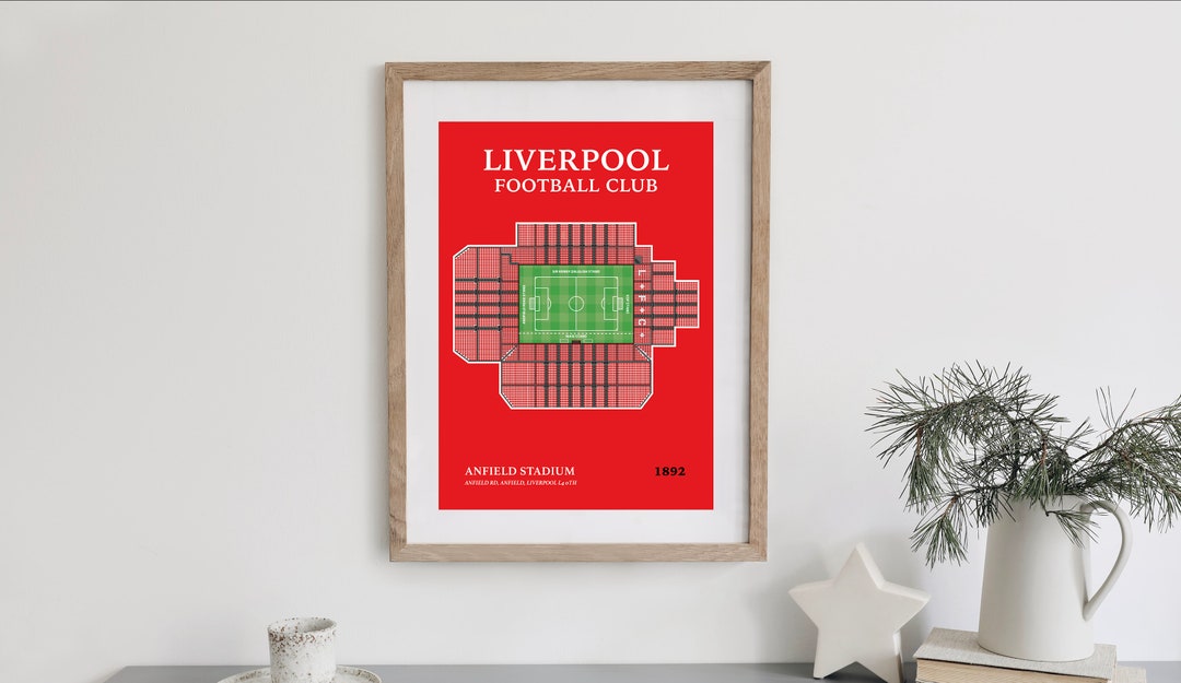 Liverpool Football Club, Anfield Stadium, Floor Plan - Etsy