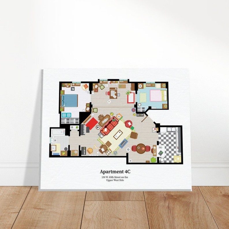 How i met you mother floor plan Canvas image 8