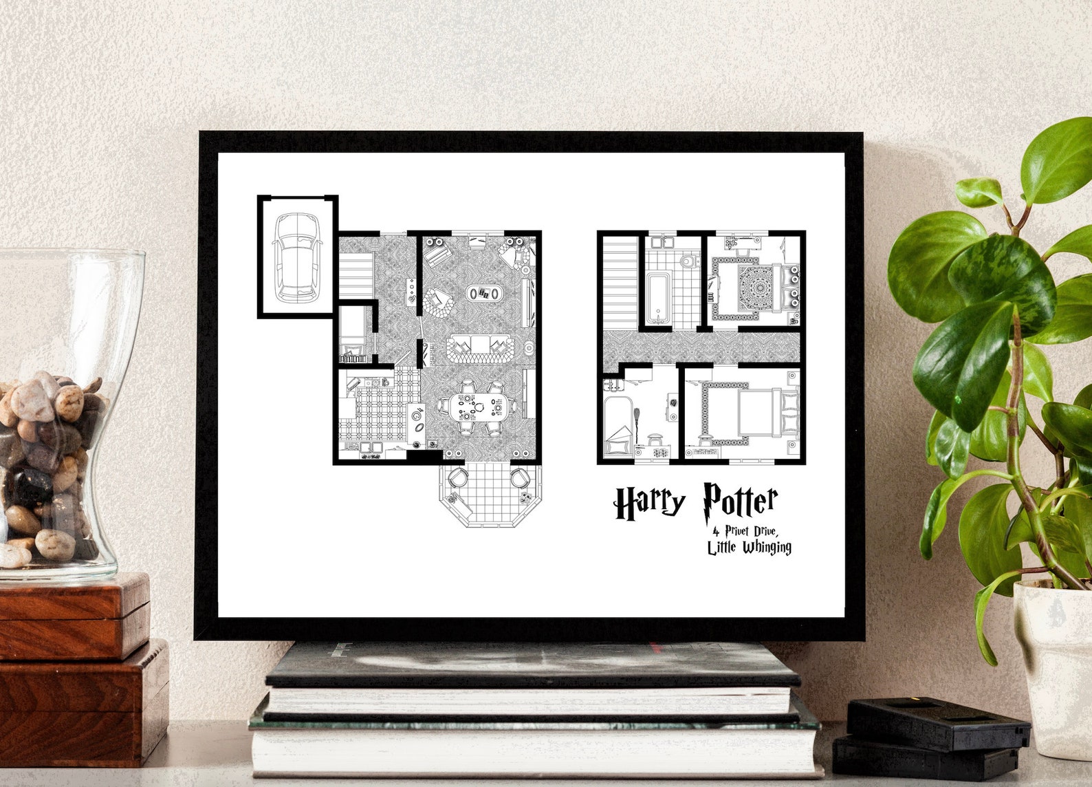 Harry Potter 4 Privet Drive Floor Plan First And Second Etsy UK