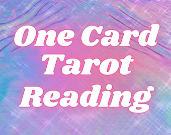 ONE CARD One Question TAROT Reading
