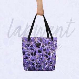 The Art of the EARTH Allium Large Beach Bag