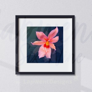 Oncidopsis &quot;Nelly Isler&quot;, Digital File for Floral Wall Decor