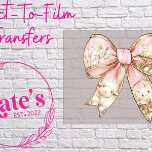 Ready to Press DTF Transfer | Easter Bow