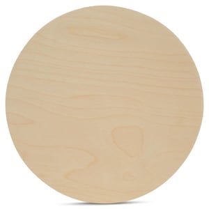 Blanco houten rondjes | 10", 12", 15", 18", 22"| Houten blanco cirkels | 1/4" dik | Populier, vrij van vlekken en noesten