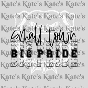 Small Town Big Pride Bulldogs DTF Transfer