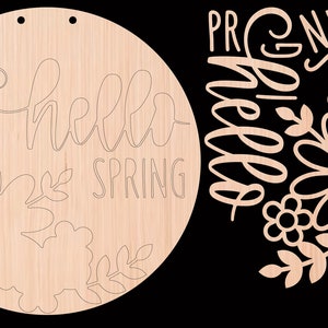 Hallo lente bloemendeurhanger DiY | Deurhanger DiY | Deurhangerset | Verfset | Boetiekkit