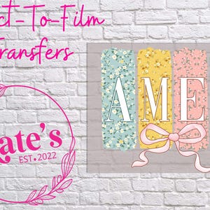 Ready to Press DTF Transfer | Amen - Easter - Spring - Coquette
