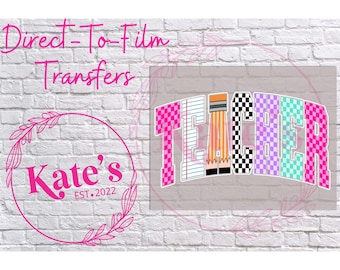 Ready to Press DTF Transfer | School Occupation - SPED,PARA,Counselor,Teacher,Back To School,Trendy,cute,school,musthave