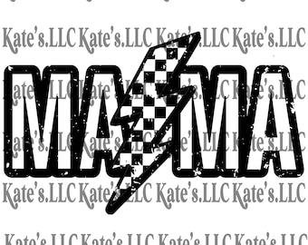 Checkerd MAMA DTF Transfer