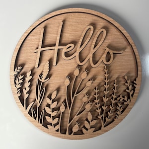 Hello Wildflower Door Hanger DiY | Door Hanger DiY | Door Hanger Kit | Paint Kit | Boutique Kit