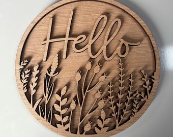 Hello Wildflower Door Hanger DiY | Door Hanger DiY | Door Hanger Kit | Paint Kit | Boutique Kit