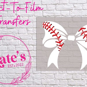 Ready to Press DTF Transfer | Baseball Bow