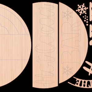 Hot Cocoa Bar Wood Door Sign Blank | Front Door Hanger DiY | Wall Decor | Paint Kit |