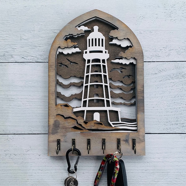 Multilayer Lighthouse Key Holder| DiY | Wall Décor | Paint Kit | Boutique Kit | Paint Party