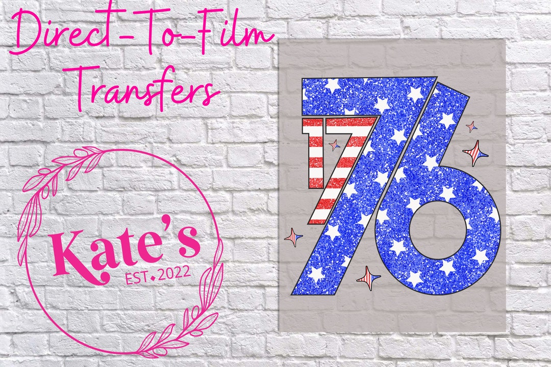 Ready to Press DTF Transfer 1776 Flat Rate UPS Shipping on Multiple