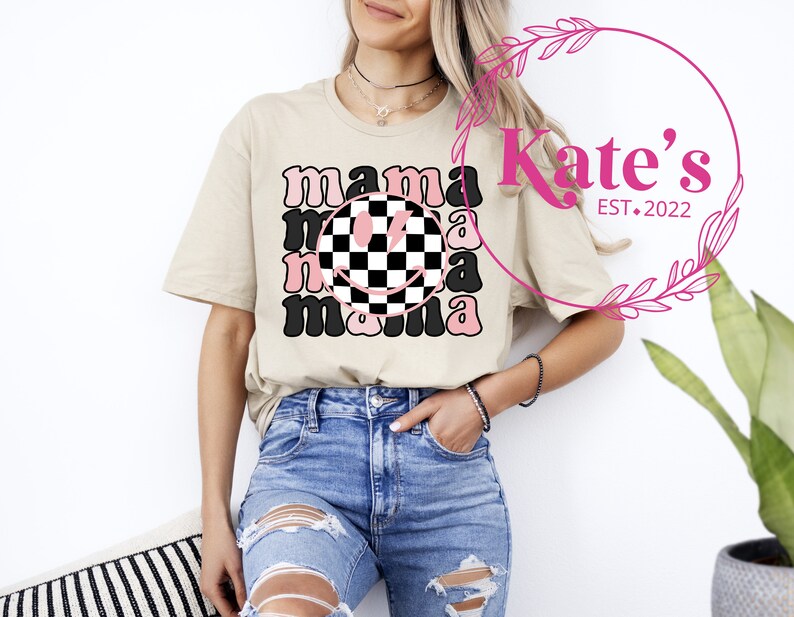 Ready to Press DTF Transfer | Checkered Mama - Etsy