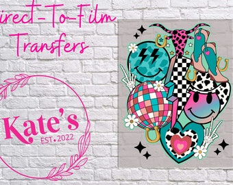 Retro Western Collage DTF Transfer