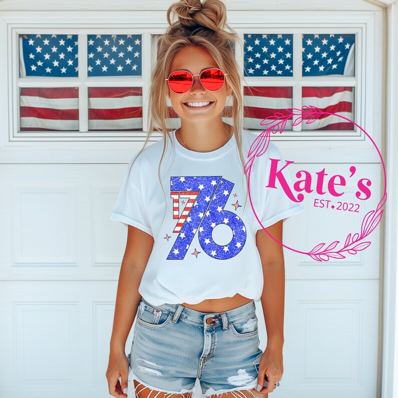 Ready to Press DTF Transfer 1776 Flat Rate UPS Shipping on Multiple