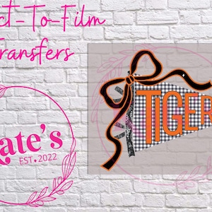 Ready to Press DTF Transfer | Tigers Pennant - Tigers, Back To School, Game Day, Spirit Wear