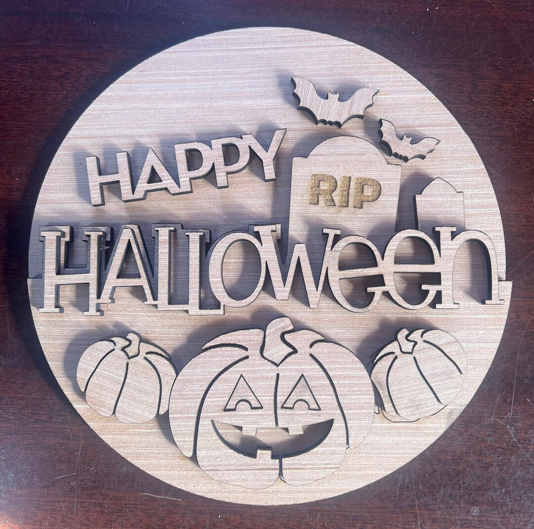 Halloween Graveyard Door Hanger Diy | Door Hanger Diy | Door Hanger Kit ...