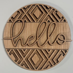 Hello Geometric Door Hanger DiY | Door Hanger DiY | Door Hanger Kit | Paint Kit | Boutique Kit