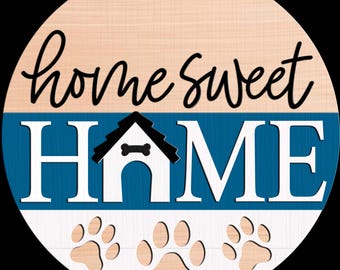 Home Sweet Dog House Door Hanger DiY | Door Hanger DiY | Door Hanger Kit | Paint Kit | Boutique Kit