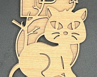 18&quot; BOO Cat Door Hanger DiY | Door Hanger DiY | Door Hanger Kit | Paint Kit | Boutique Kit