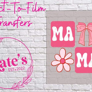 Ready to Press DTF Transfer | Retro Mama - Spring - Mama - Mom