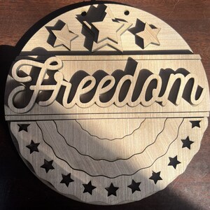 Freedom houten deurhanger DIY | Voordeurhanger DIY | Deurhangerset | Verfset | Wanddecoratie