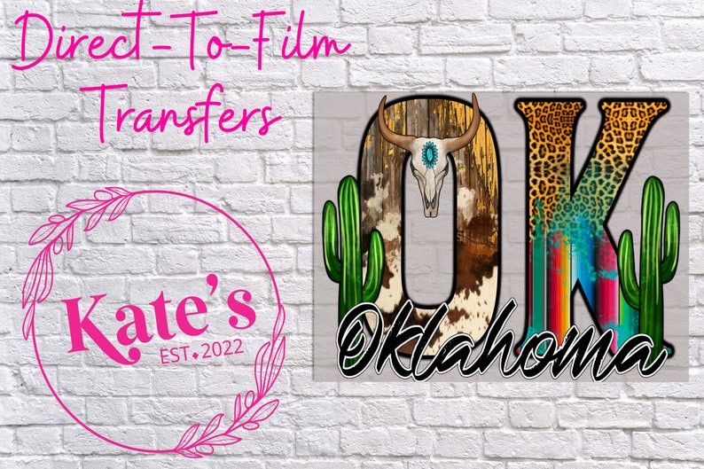 Western OK DTF Transfer Flat Rate UPS Shipping on Multiple Prints Etsy