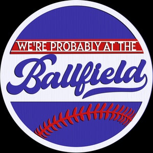 Ballfield Door Hanger DiY | Door Hanger DiY | Door Hanger Kit | Paint Kit | Boutique Kit
