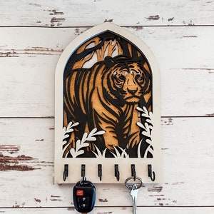 Multilayer Tiger Key Holder| DiY | Wall Décor | Paint Kit | Boutique Kit | Paint Party
