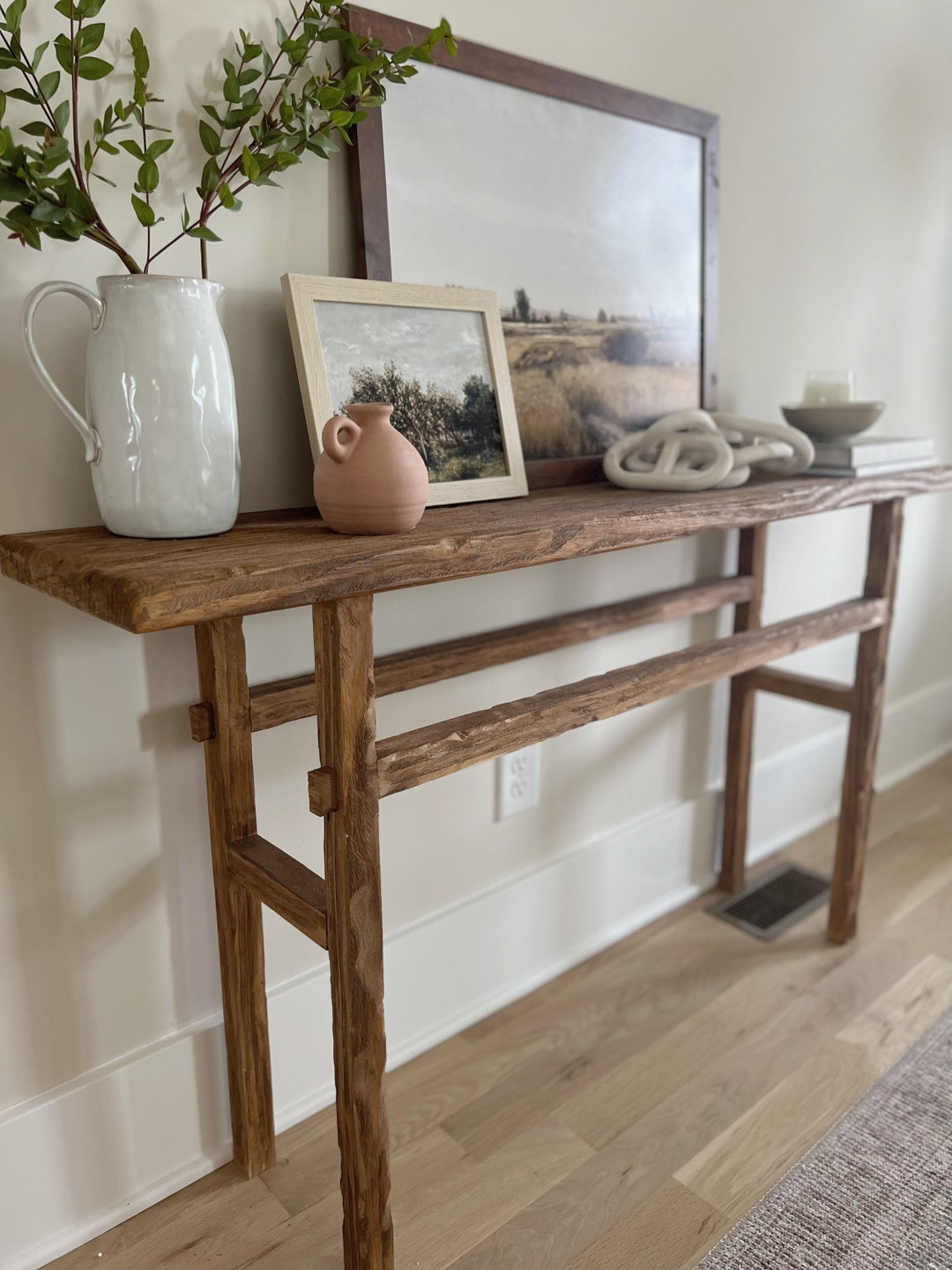 Custom Wood Entry Table Etsy