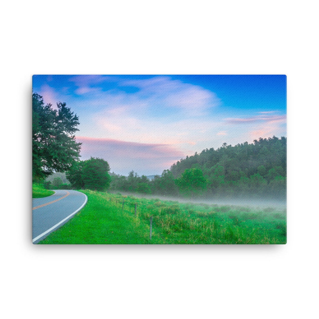 Blue Ridge Canvas North Carolina Mountain Landscape Canvas, Blue Ridge Mountains - Etsy