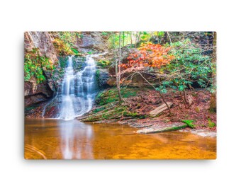Hanging Rock State Park, North Carolina, waterfall canvas