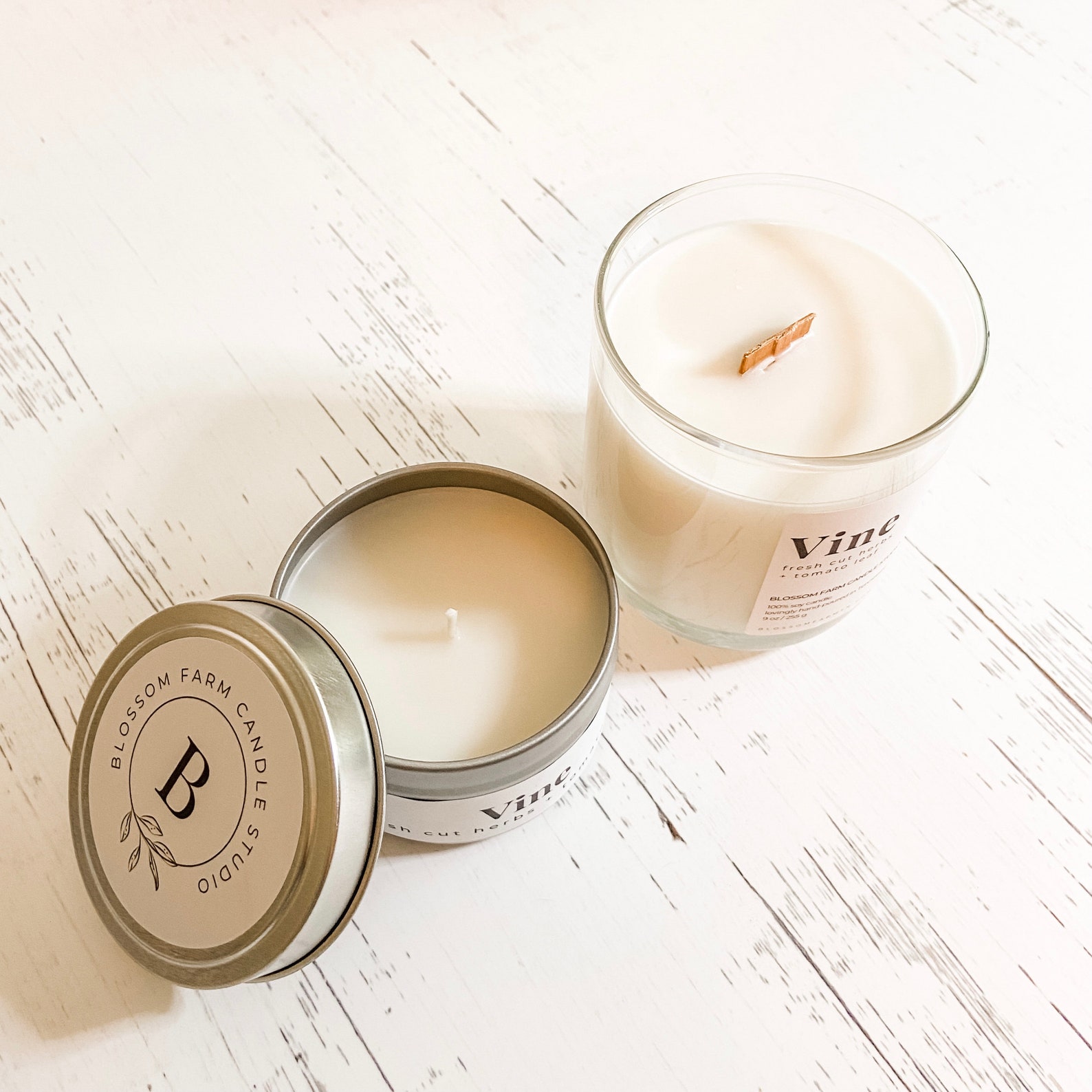 Herb Garden Candle Fresh and Clean 100 Soy Candle Fresh Etsy