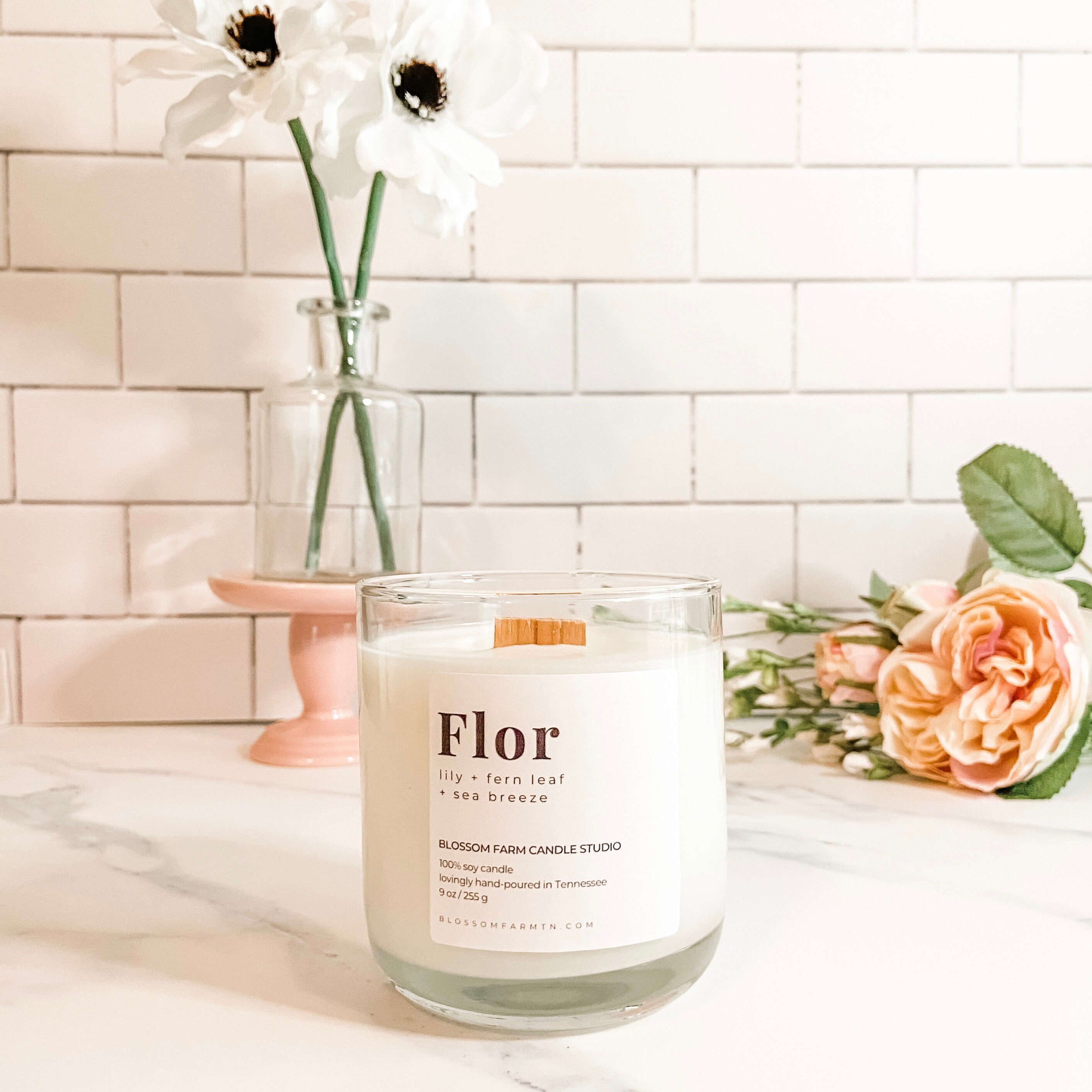 Seaside Lily Candle Fresh and Floral 100 Soy Candle Lily Etsy