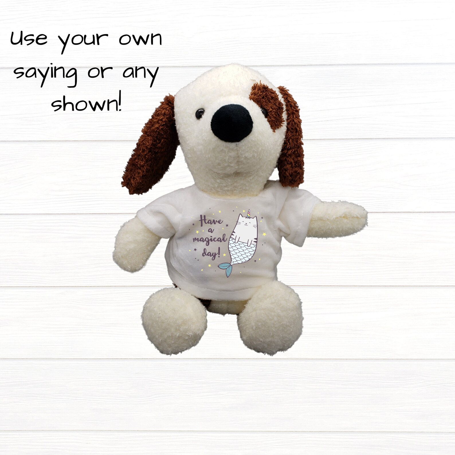 Custom Stuffed Puppy Personalized Tshirt for Stuffed Animal Etsy