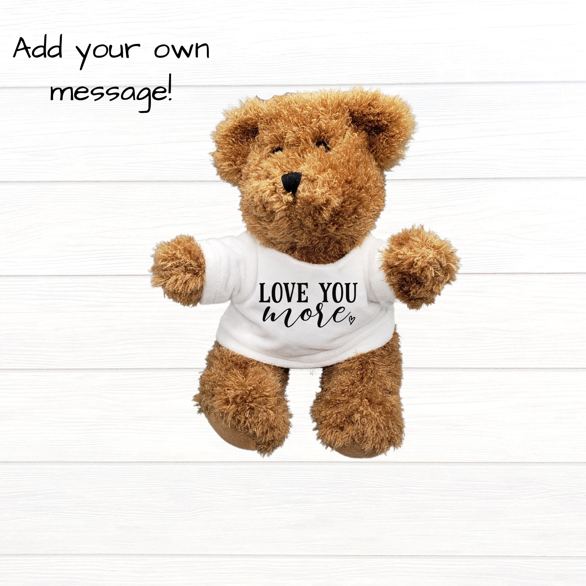 Custom Teddy Bear Personalized Tshirt for Stuffed Animal Etsy